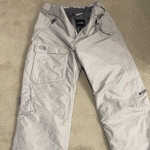 The North Face Light Gray Snow Pants